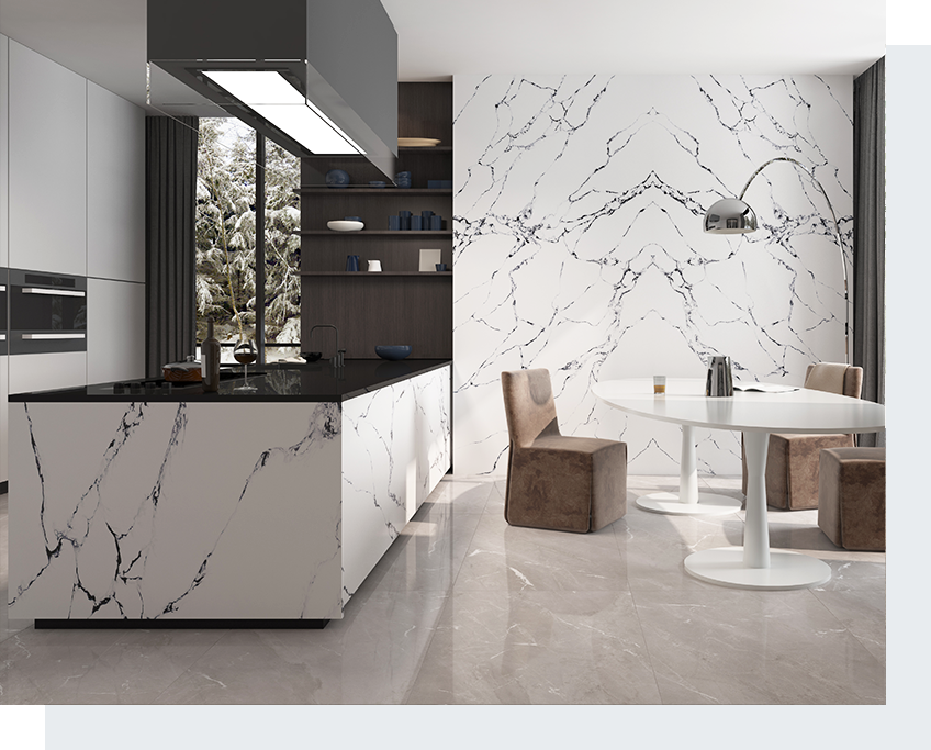 How Can Calacatta Quartz Elevate Your Interior Design? 3 Stone Surfaces PMC1622
