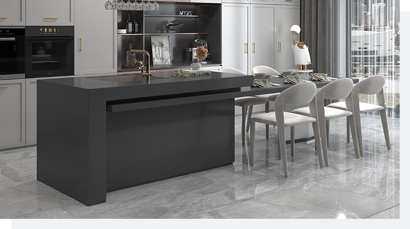 The Top 4 Mixed Grains Quartz Patterns of 2024 4 Stone Surfaces PMQ1641