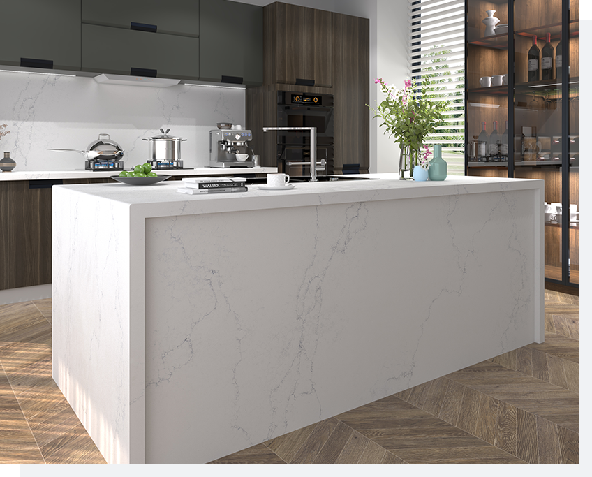 Top 5 Trending Calacatta Quartz Colors and Patterns for Modern Homes 4 Stone Surfaces PMC1907-1