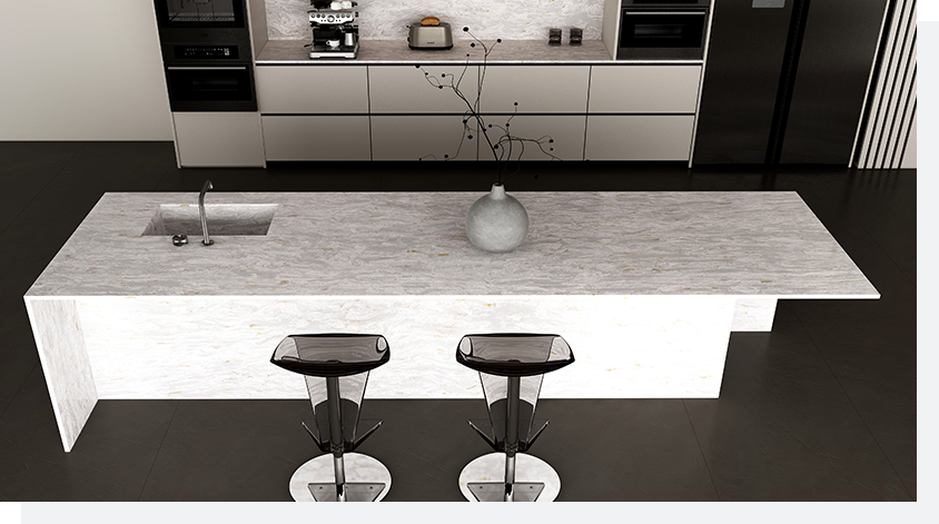 Top 3 Calacatta Quartz Products for a Stunning Kitchen Island 2 Stone Surfaces PMC2555