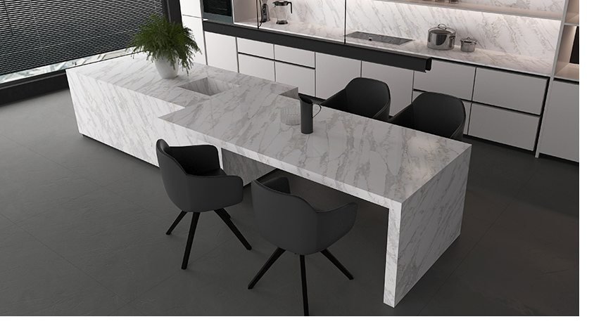 Top 3 Calacatta Quartz Countertops for Luxury Kitchens 2 Stone Surfaces PMC2603
